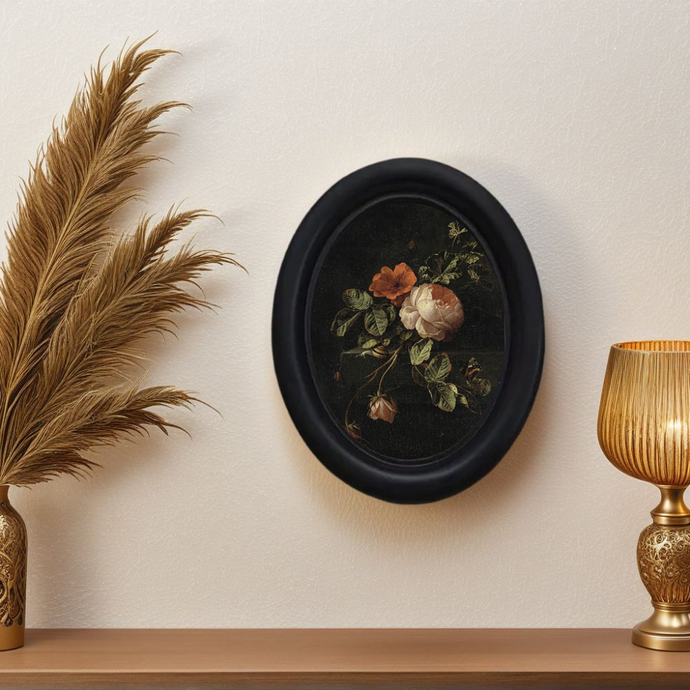 Photography Dark - Decorazione da parete vintage con fiore