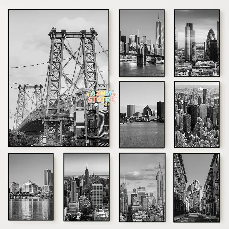 Photography New York - (Quadro su tela 2D) Poster fotografico