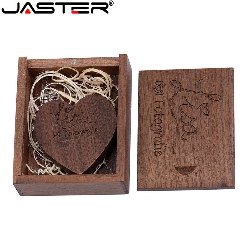 Photography Of Memories - JASTER USB 2.0 cuore in legno