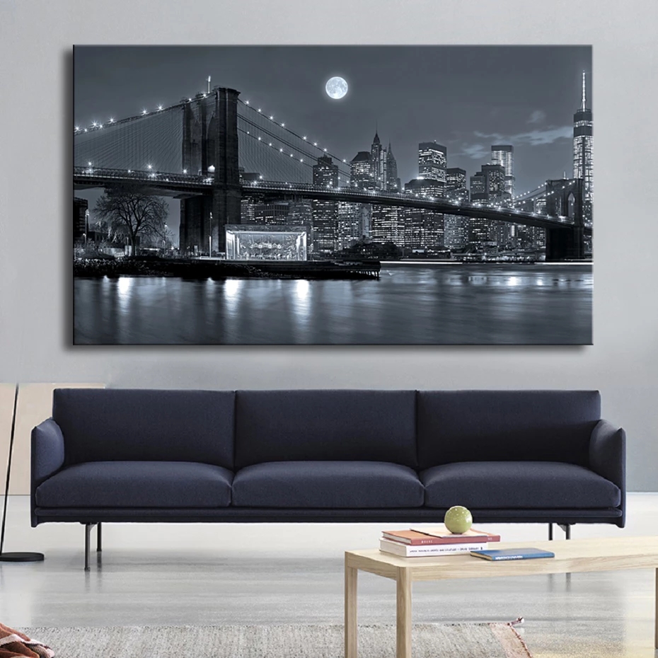 Photography New York - Poster di paesaggio del ponte Manhattan