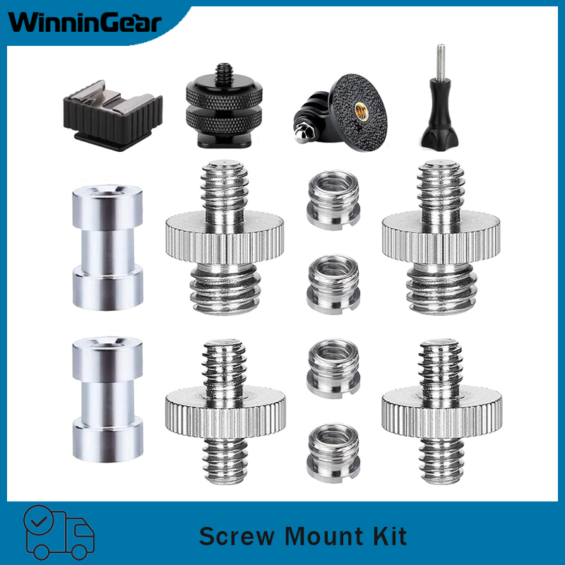 Hot Shoe Adapter - Set di adattatori per viti per