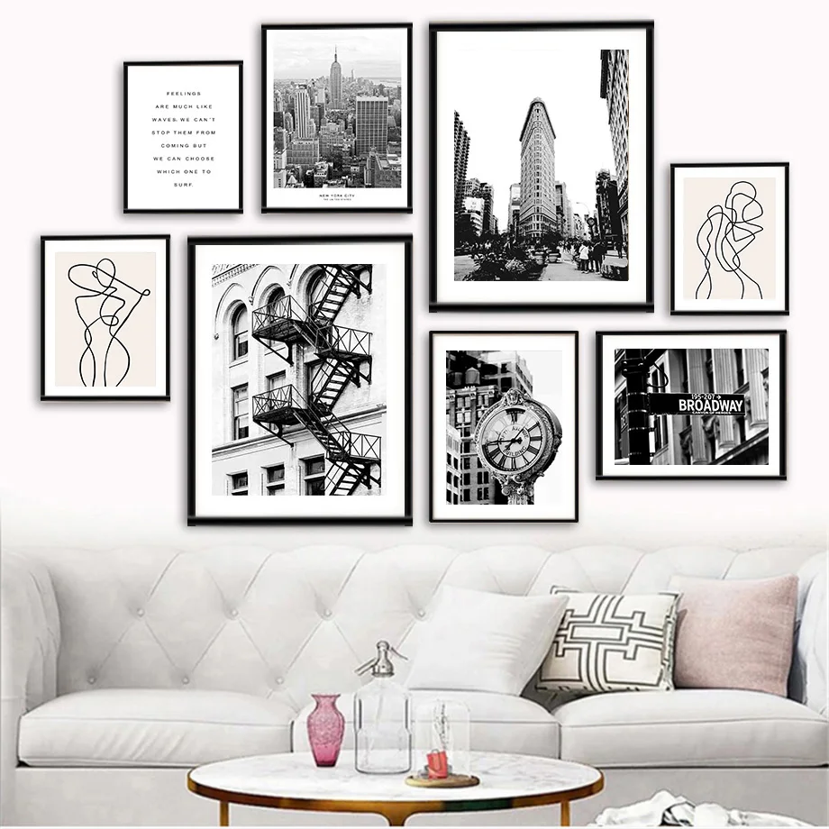 Photography New York - Cornice Nera con Stampa su Tela