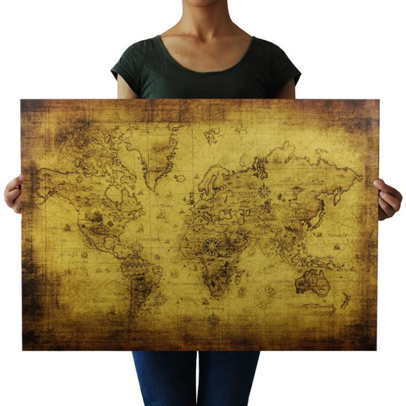 Photography Mapped - Grande 72.5X51.5 cm Vintage Il Vecchio