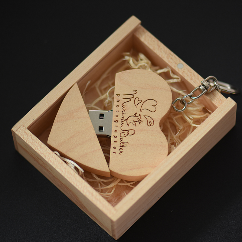 JASTER USB 2.0 cuore in legno  - Photography Of Memories recensione e prezzo