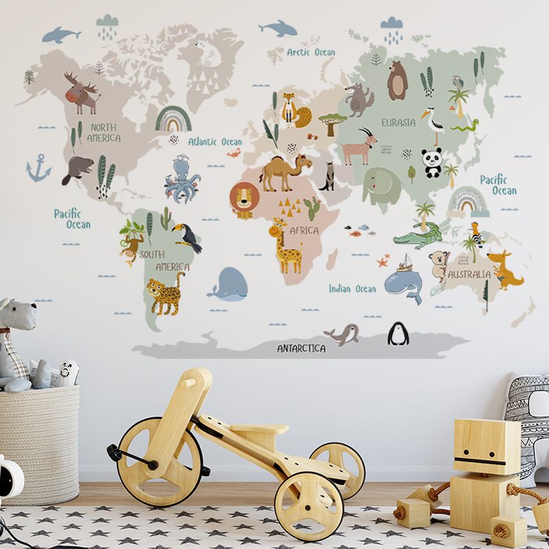 Adesivi Mappa del Mondo Animal - Photography Mapped recensione e prezzo