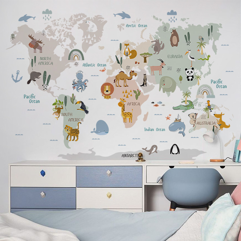 Adesivi Mappa del Mondo Animal - Photography Mapped recensione e prezzo