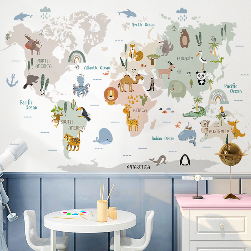 Adesivi Mappa del Mondo Animal - Photography Mapped recensione e prezzo