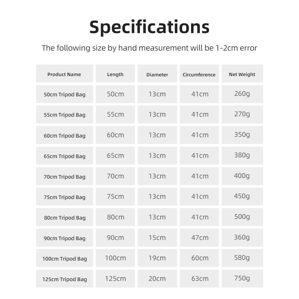 55/60/65/70/75/80/100/125 cm i - Photography Blog recensione e prezzo