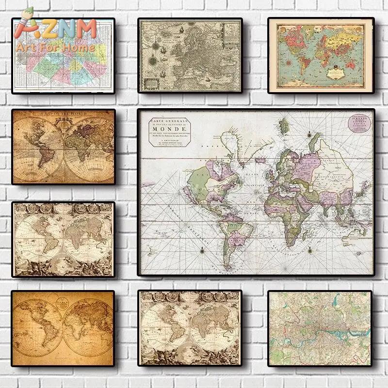 Stampa su Tela Mappa del Mondo - Photography Mapped recensione e prezzo