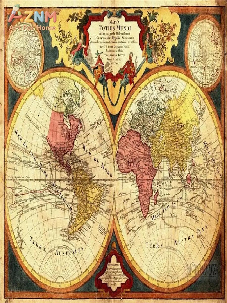 Stampa su Tela Mappa del Mondo - Photography Mapped recensione e prezzo